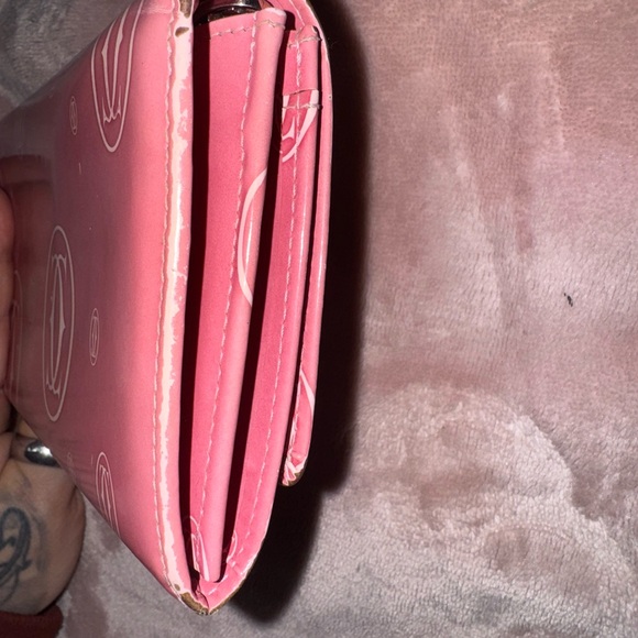 🥂AUTHENTIC🥂Cartier Pink coated Leather Wallet with COA - Picture 6 of 9